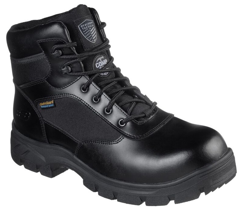 Skechers Tactical: Wascana - Linnean Comp Toe - Mens Work Boots Black [AU-KY1981]